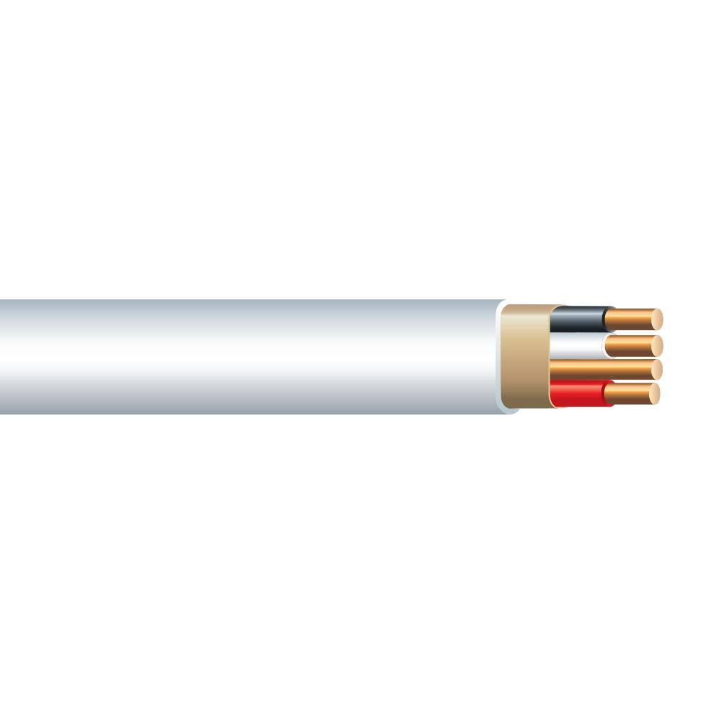 25 ft. 14/3 White Solid CerroMax SLiPWire Copper NM-B Wire