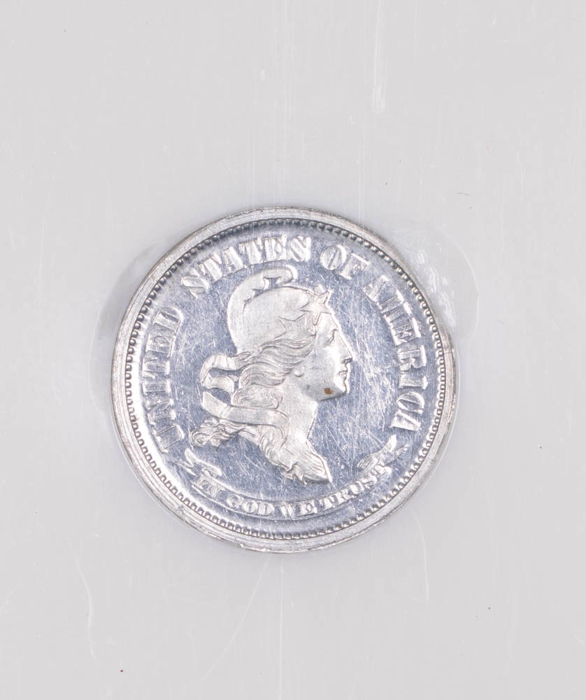 1869 Pattern Coin 10c NGC PF-64 J-701 Proof