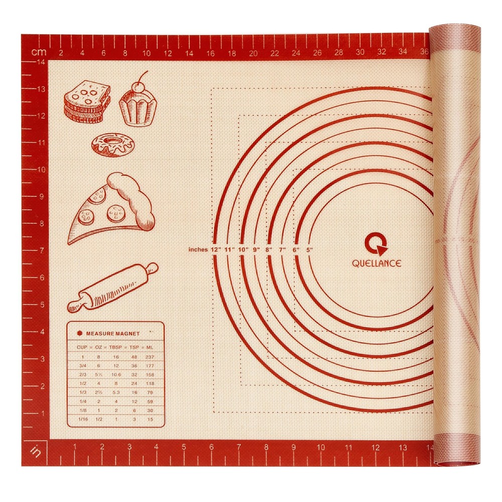 Silicone Baking Pastry Dough Mat - 26x16Inch Extra Large Cookie Bread Rolling Ma