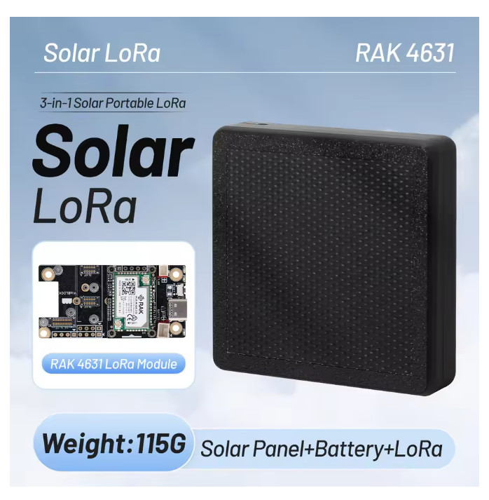 ST1 Solar Node RAK LoRa Mesh Solar Powered RAK4631 Dev-Board Solar LoRa Wireless
