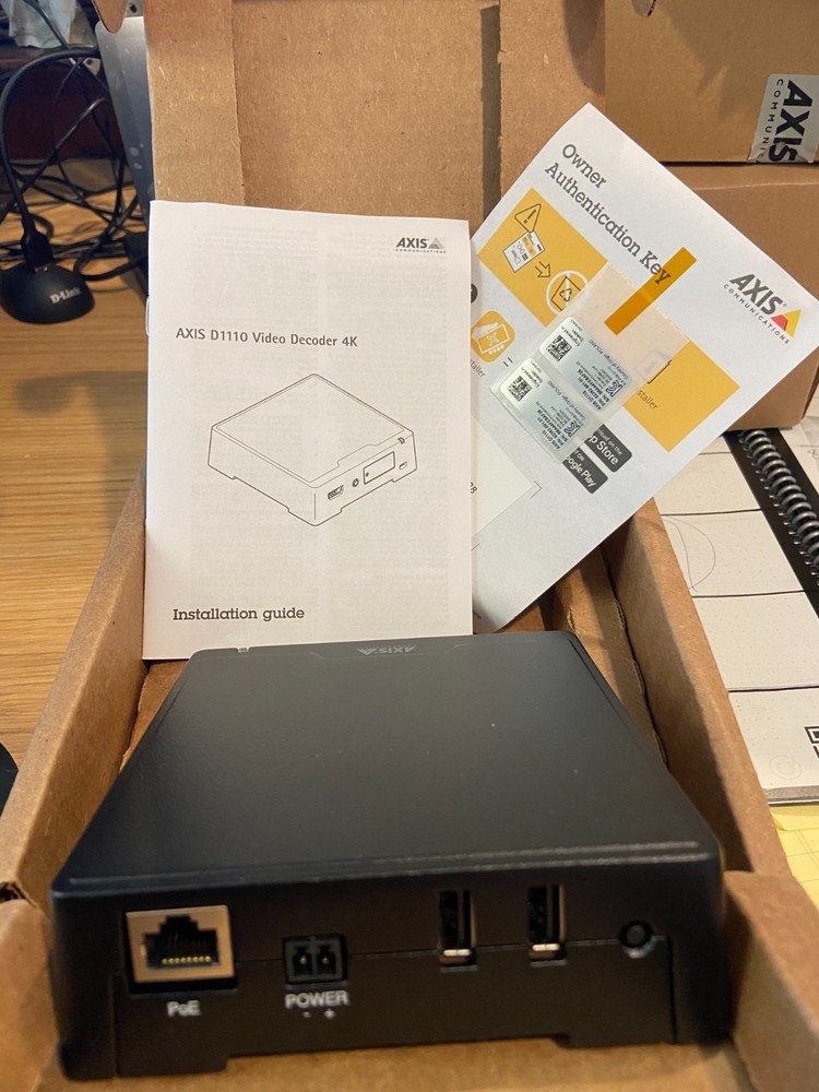 Axis D1110 Video Decoder 4K 02282-001-01 - NEW / OPEN BOX