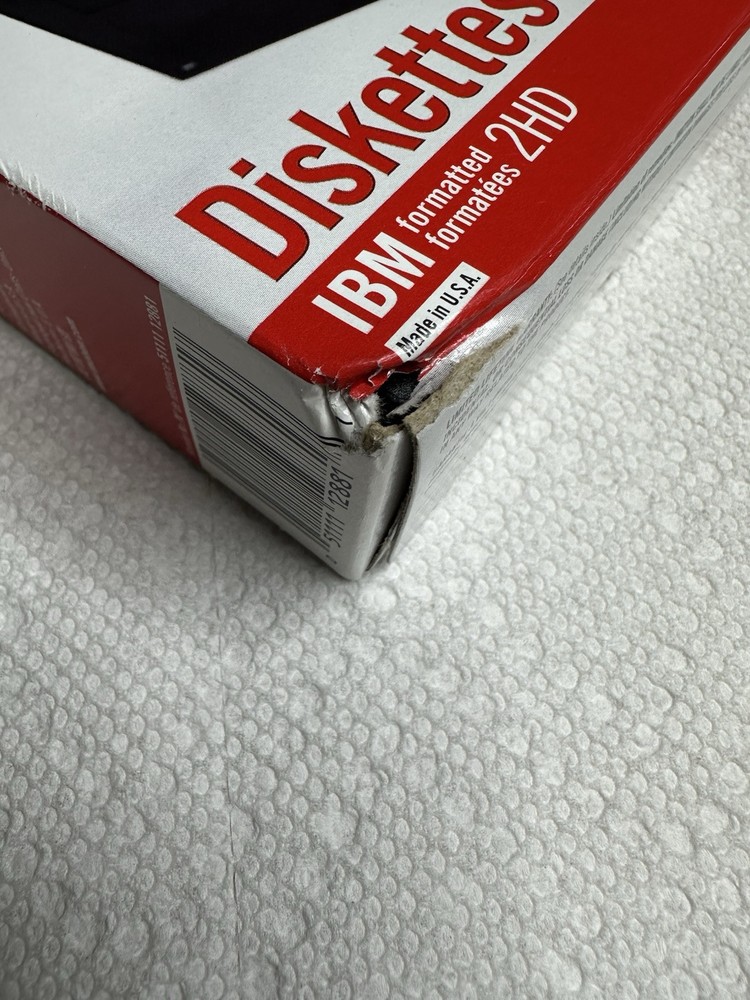 Imation 3.5" DS HD Diskettes 1.44MB IBM Formatted 10 Pack Unopened