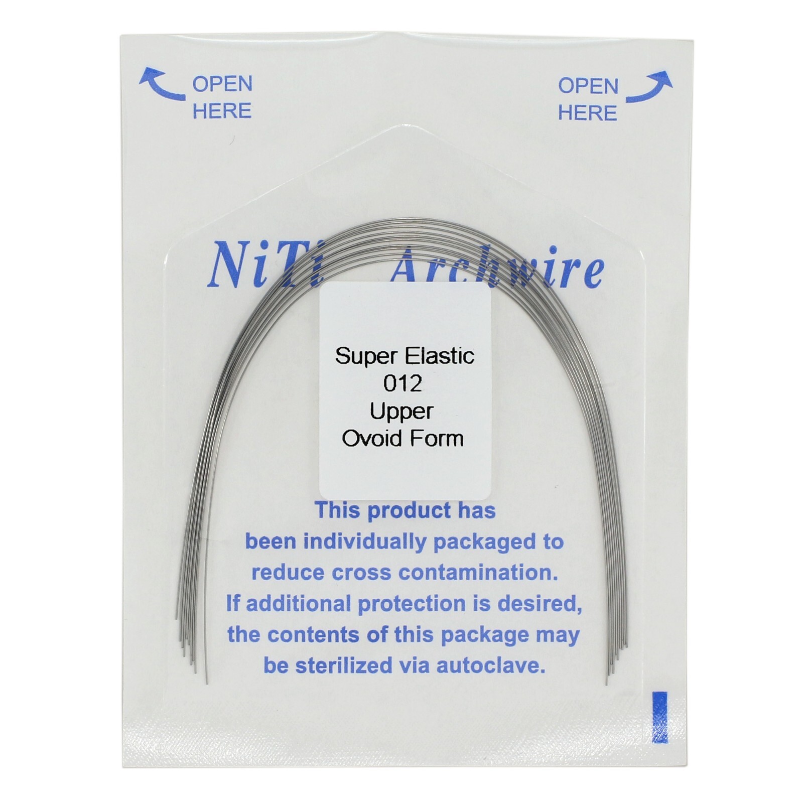 Orthodontic Arch Wire Niti Stainless Steel Round Rectangular Ovoid Natural Form