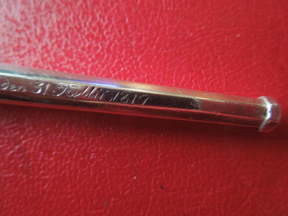 J6300 ANTIQUE DUTCH DATED 1817 833 SILVER Needle Case See Description