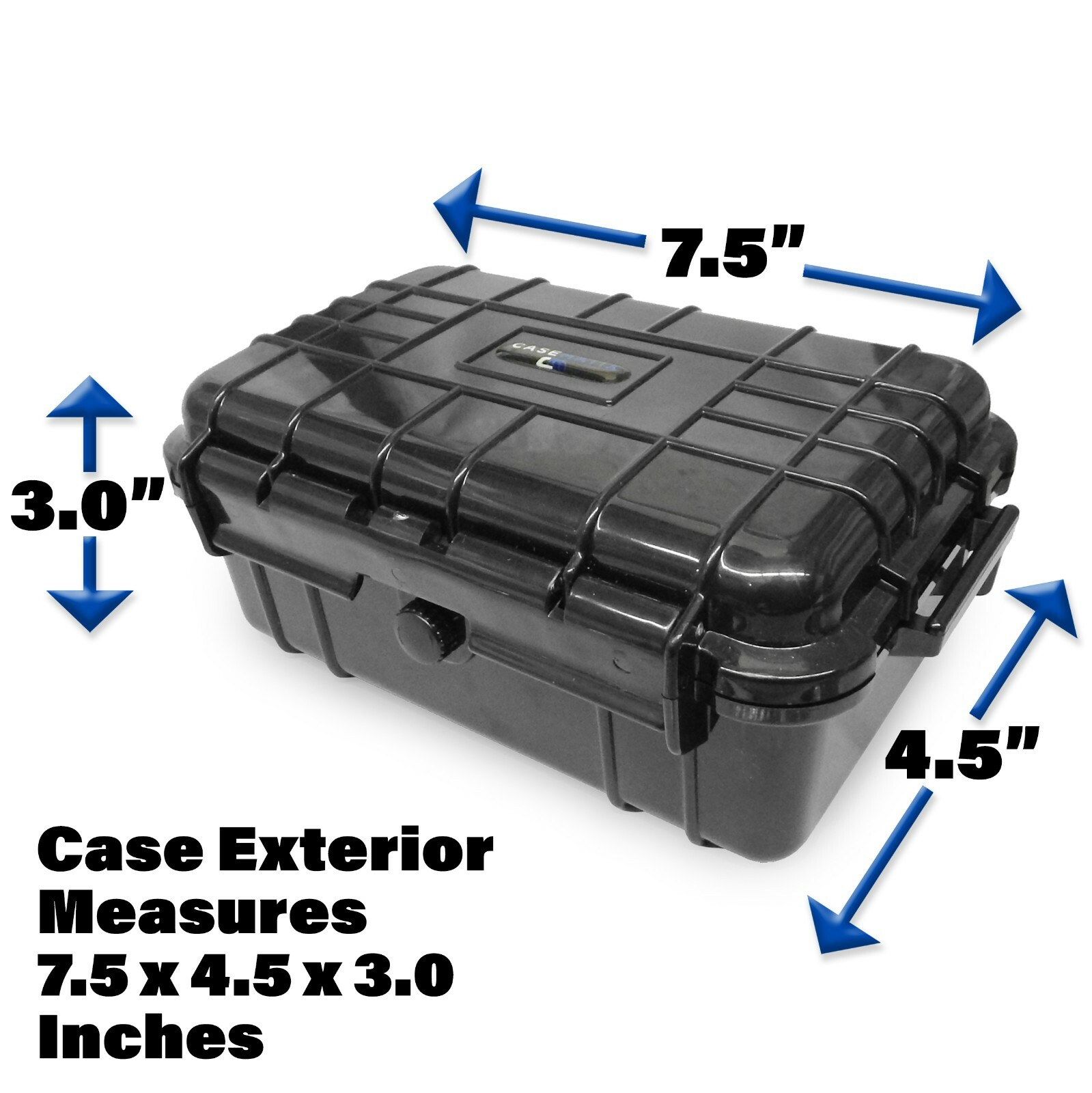 CM 9mm Ammo Box Fits 84 9mm Bullets in Waterproof Ammo Case with Ammo Crate Foam