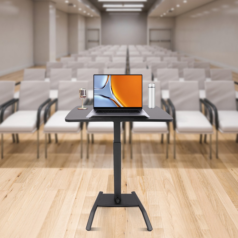 Rolling Desk Laptop Podium Desk Standing Lifting Desk Computer Table Adjustable
