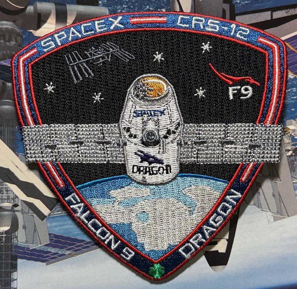 CRS-12 F9 FALCON 9 AUTHENTIC SPACEX SPACE-X PATCH 🚀