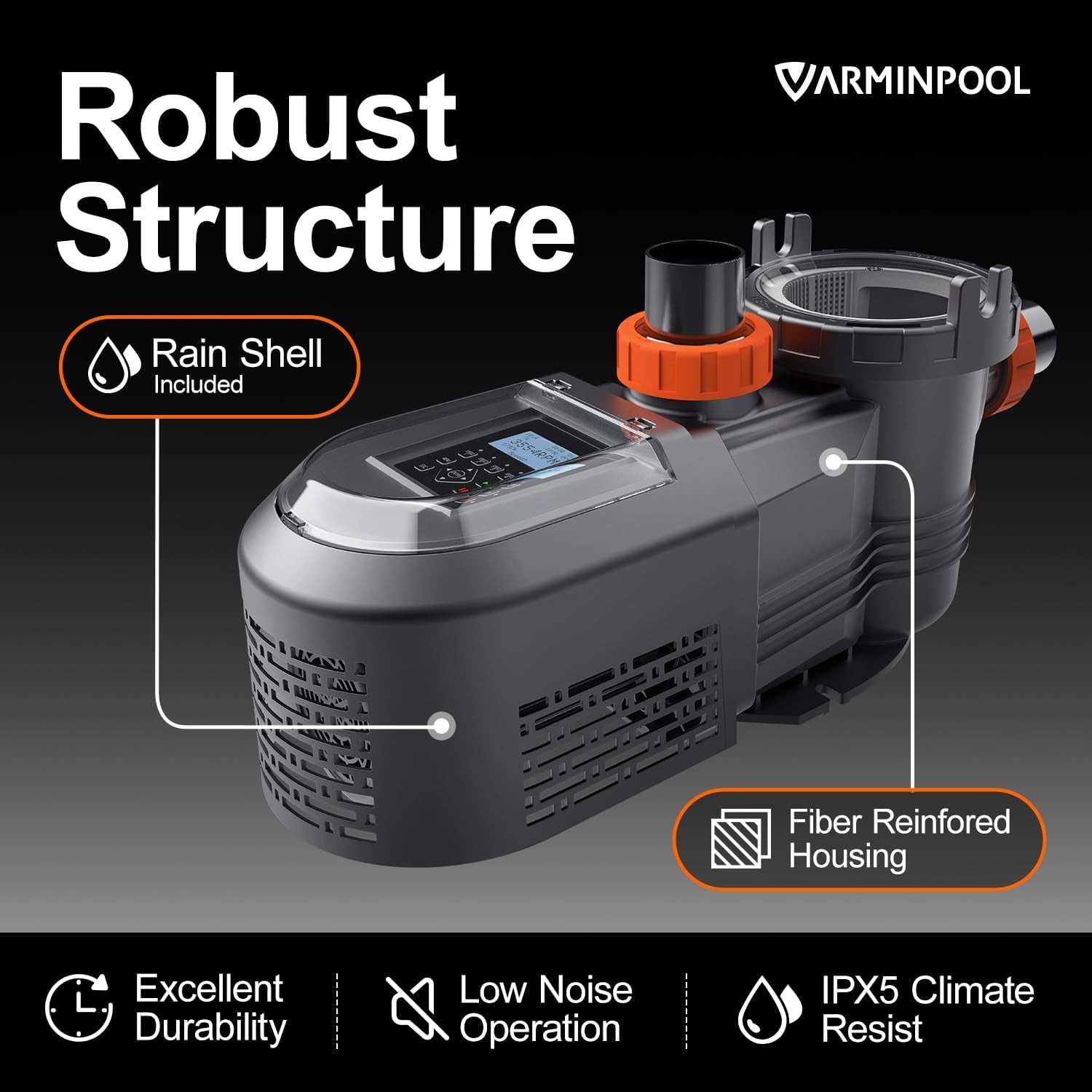 1.8 HP Variable Speed Inground Pool Pump