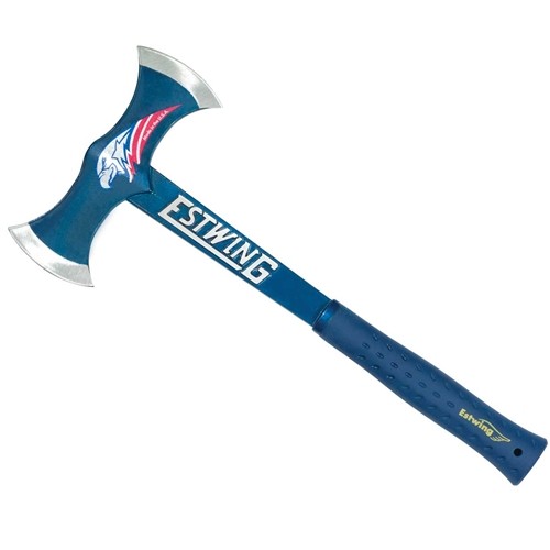 EstWing E6-DBA Double Bit Axe Blue Shock Reduction Grip w/ Sheath