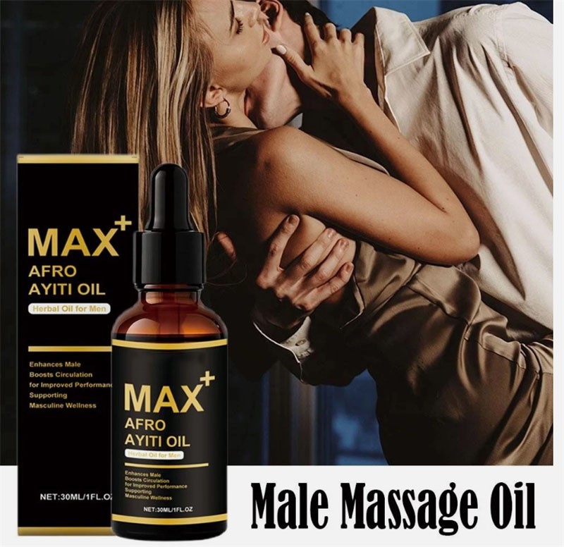 Max+ Afro Ayiti Oil Herbal Oil for Man Enhances Male Boosts Circulation NEW