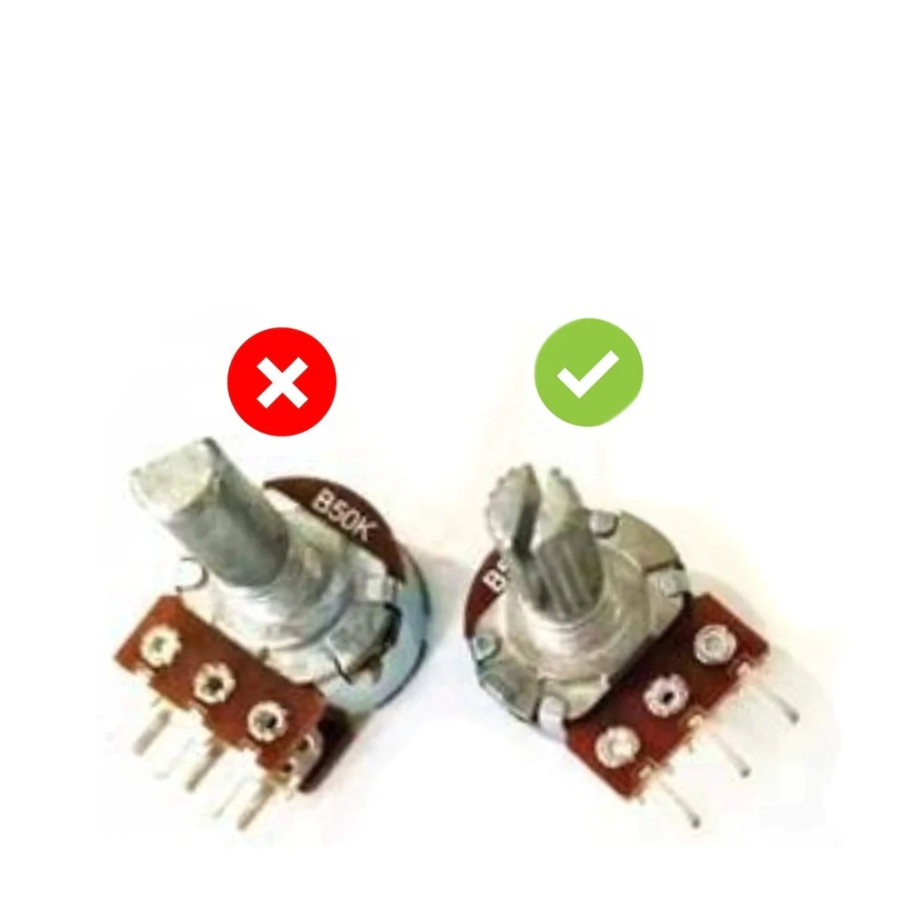 10pcs Rotary Encoder Knobs Potentiometer 6mm Shaft Volume Control Knob