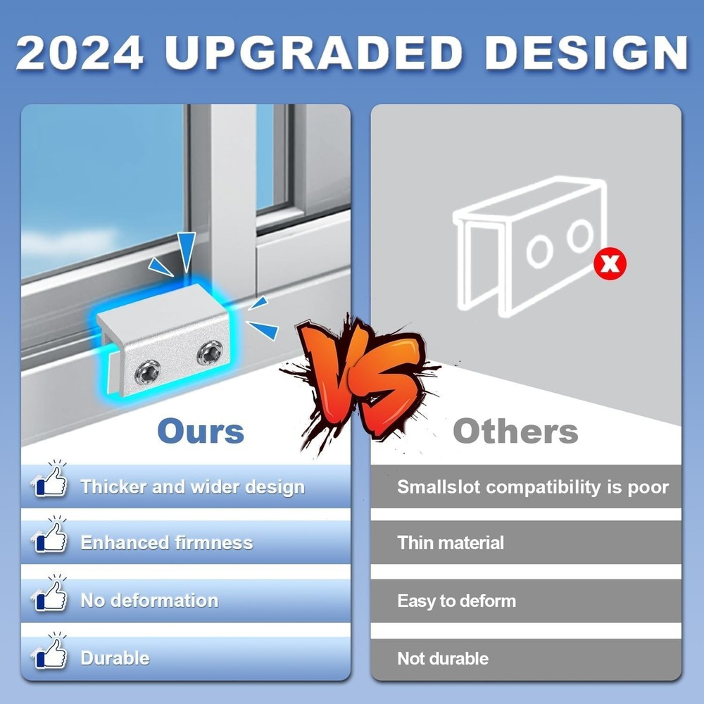 Sliding Window Locks for Horizontal Sliding Windows Security Lock with Key 8PACK