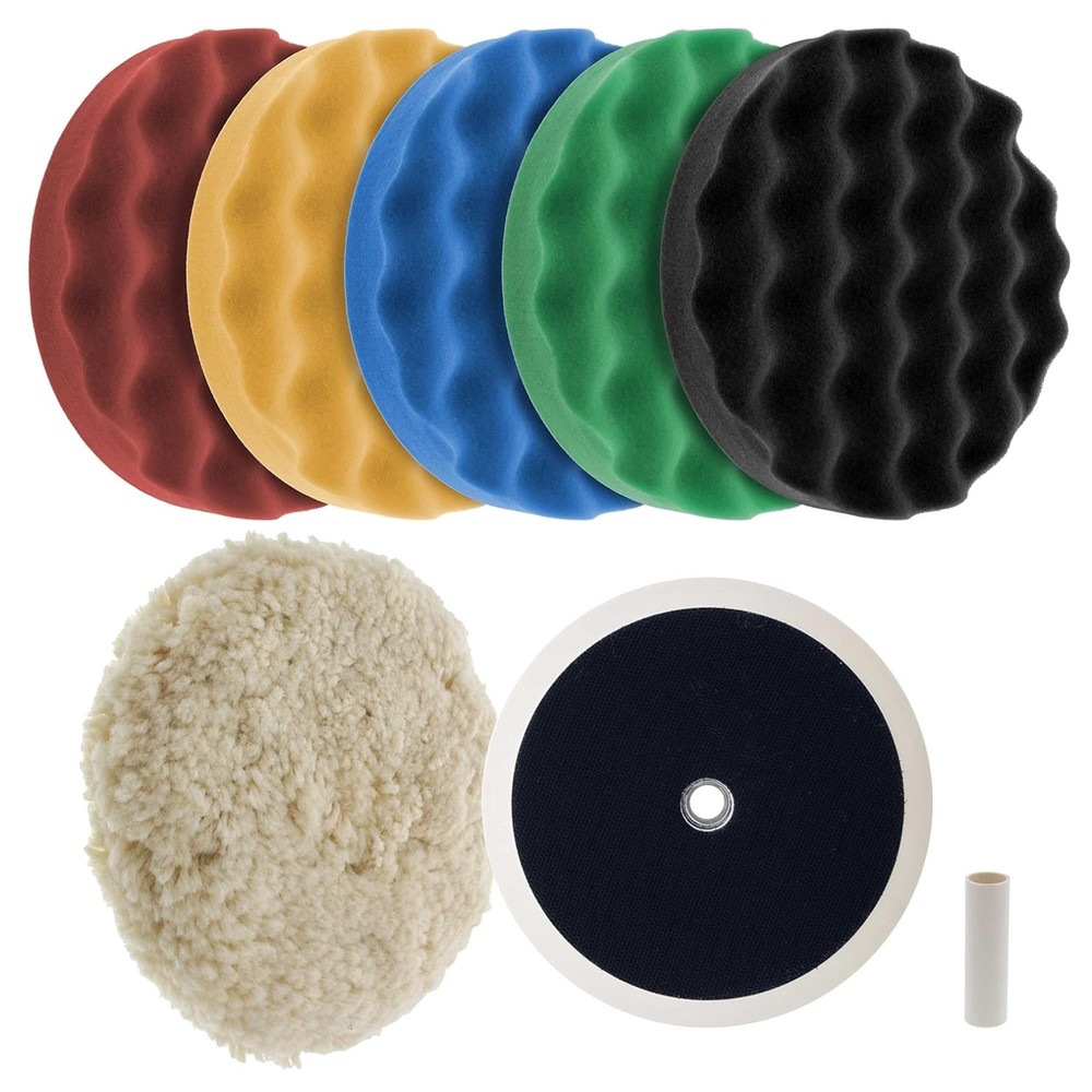 Professional 6 Pad Buffing Kit for Car Detailing