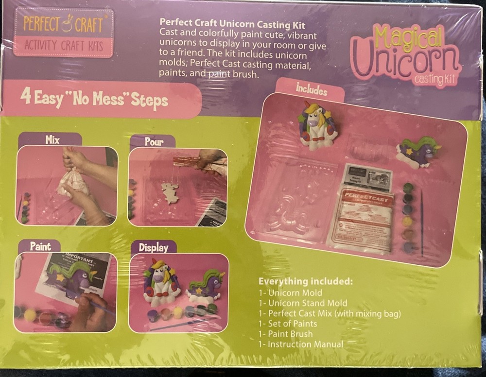 Magical Unicorn Casting Kit Create 2 Unicorn & Stands