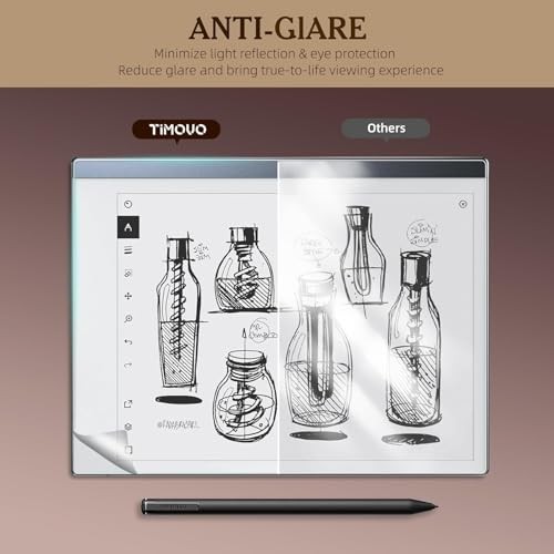 2 Pack Matte PET Film Screen Protector Compatible with Remarkable 2 Tablet,