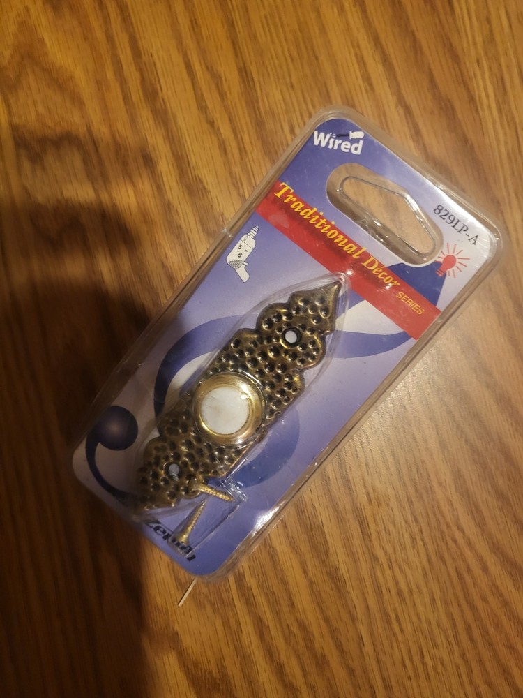 Vintage doorbell, face plate/button
