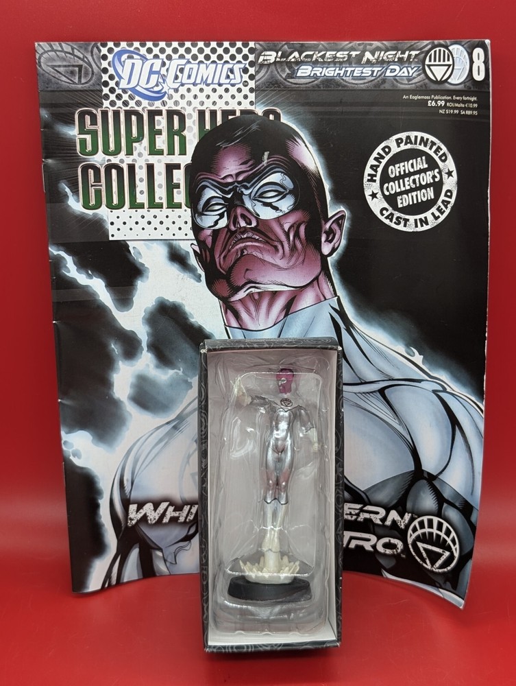 DC SUPERHERO FIG COLL MAG #8 WHITE LANTERN SINESTRO EAGLEMOSS PUBLICATIONS LTD
