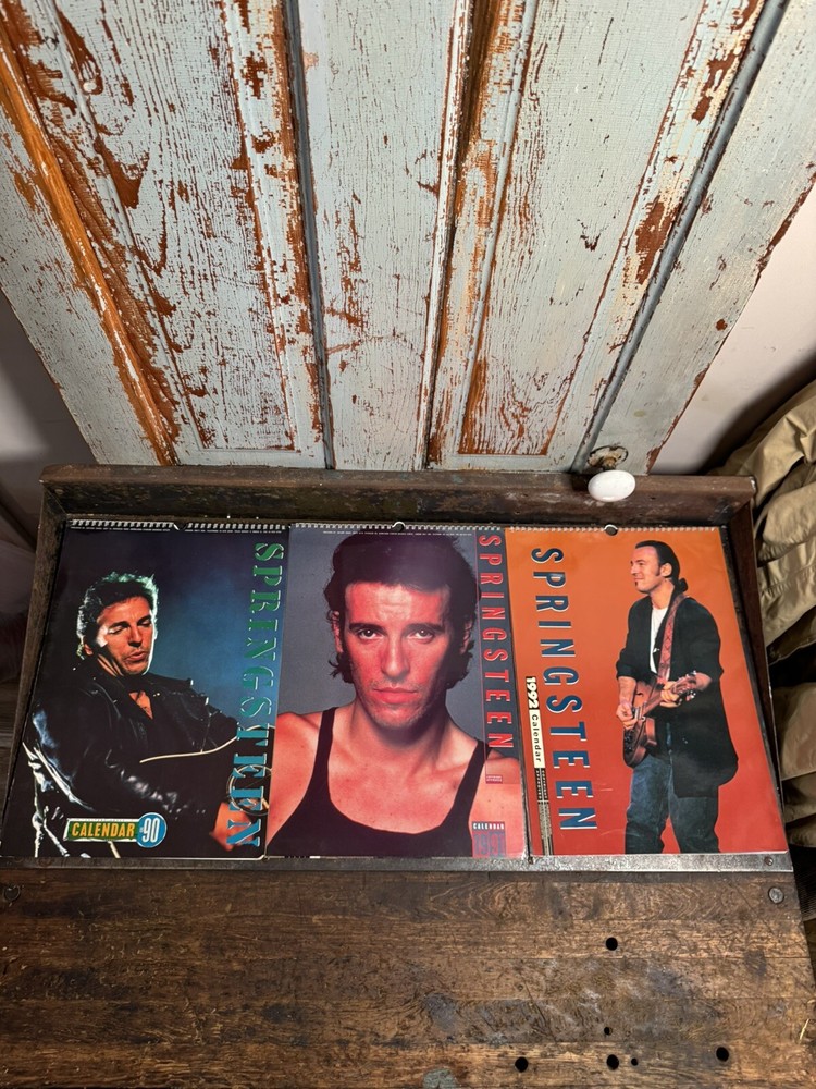 Three Bruce Springsteen calendars vintage 1990, 1991 & 1992