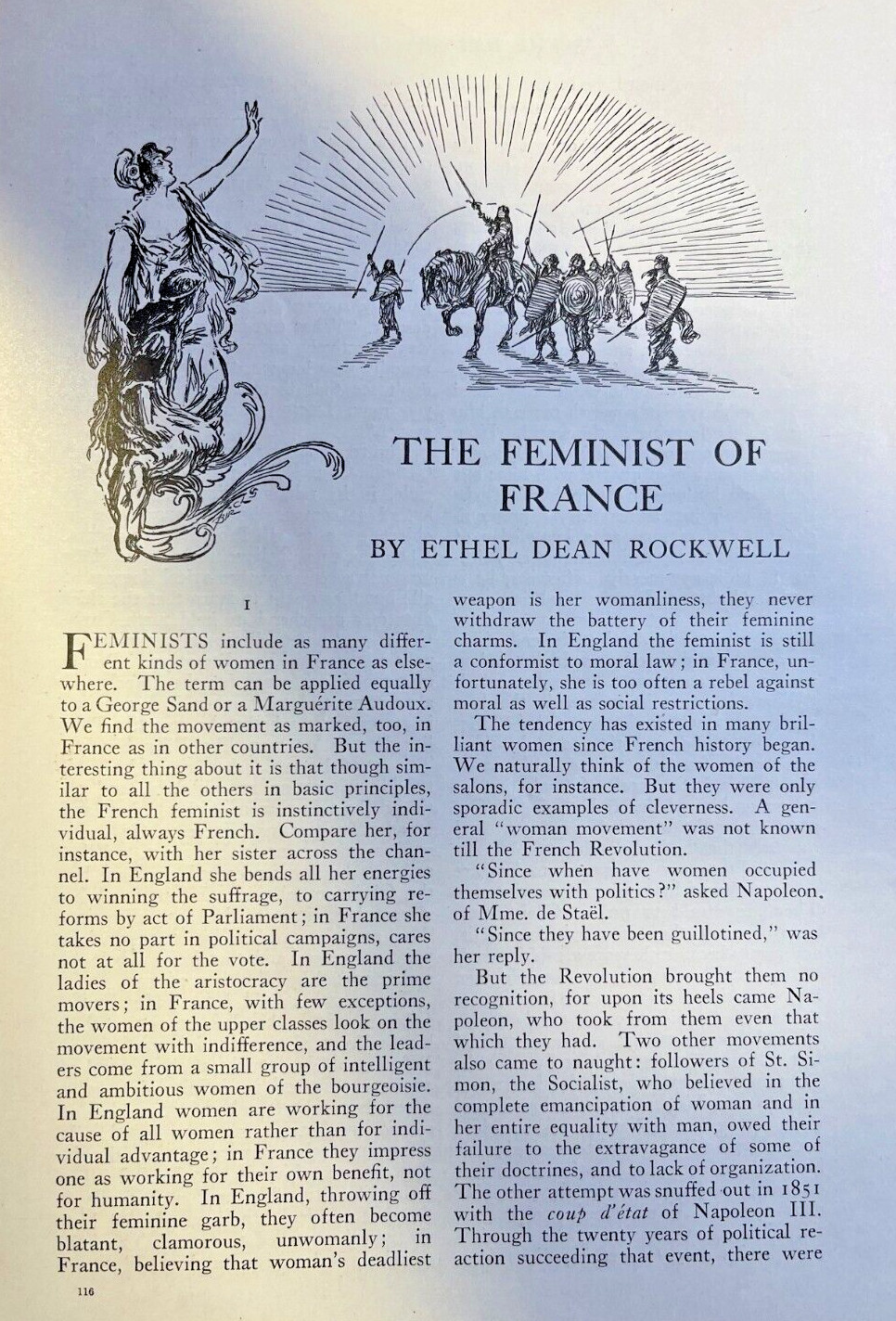 1912 Feminists of France illustrated