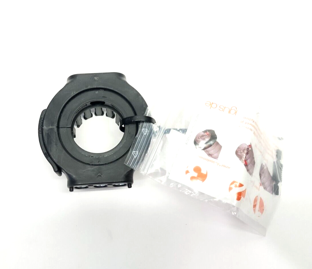 Igus TR.40.01.M6 triflex R Standard Mounting Bracket w/ Strain Relief 70mm Dia.