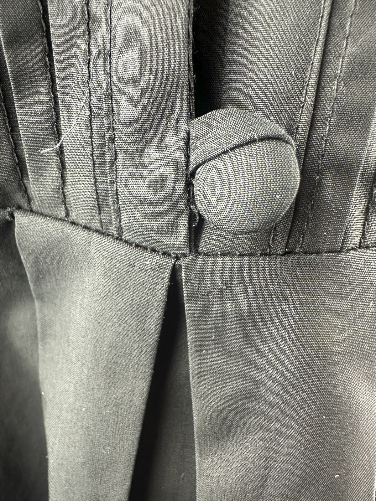 *Flawed* Victorian Choice Black Blouse Steampunk Witchy Goth Button Top Medium