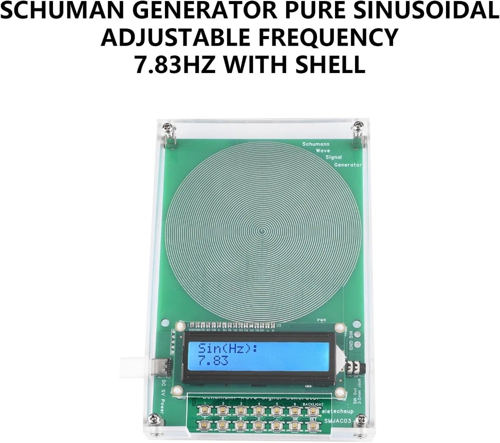 7.83Hz Adjustable Frequency Generator Resonance Generator 7.83Hz Stability Fr...