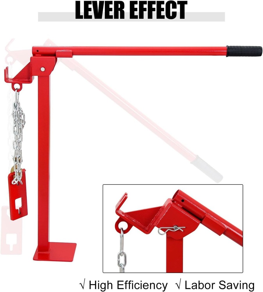 T Post Puller Fence Post Puller Heavy Duty Fence Post Puller Lifting Chain