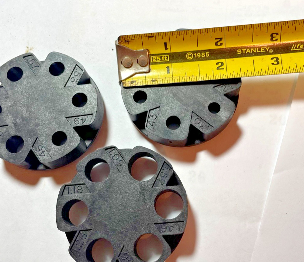 Lee Auto Disk Powder Measure Inserts - 3 Different Disc - A B D - Good Condition