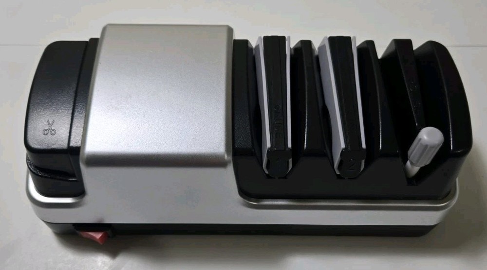 Electric Kitchen Knife Sharpener. 3-Stage Sharpening System.