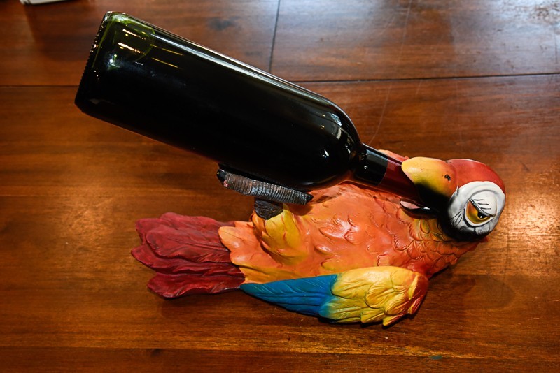 Decorative Drunk parrot wine Bottle Holder Display