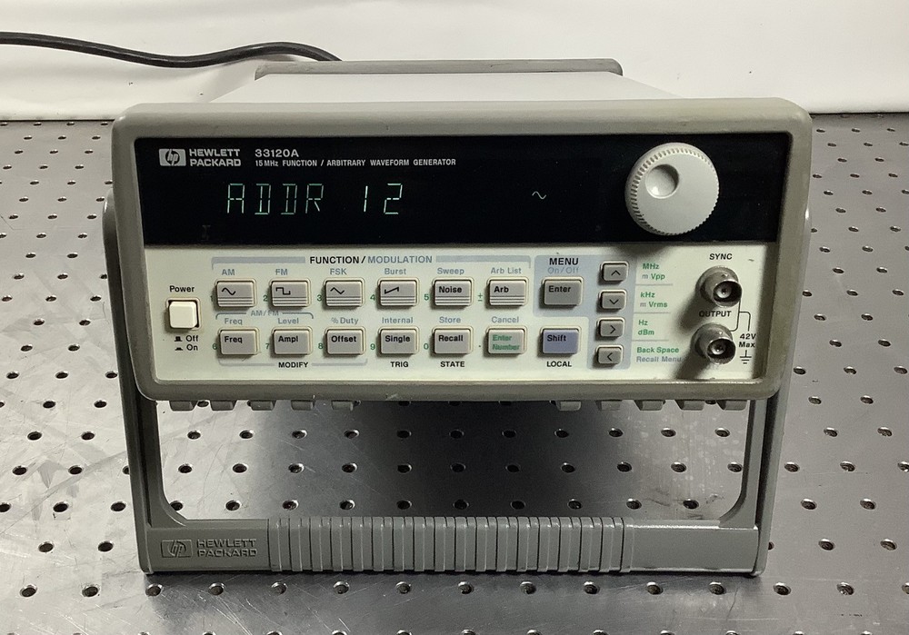 HP Hewlett Packard 33120A 15 MHz Function Arbitrary Waveform Generator