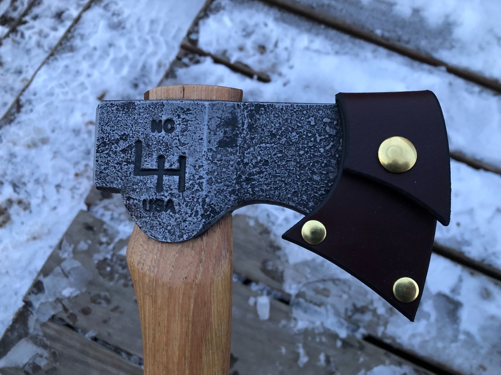 LIAM HOFFMAN BLACKSMITHING MINI CAMPER AXE 12 INCH OVAL BRAND NEW