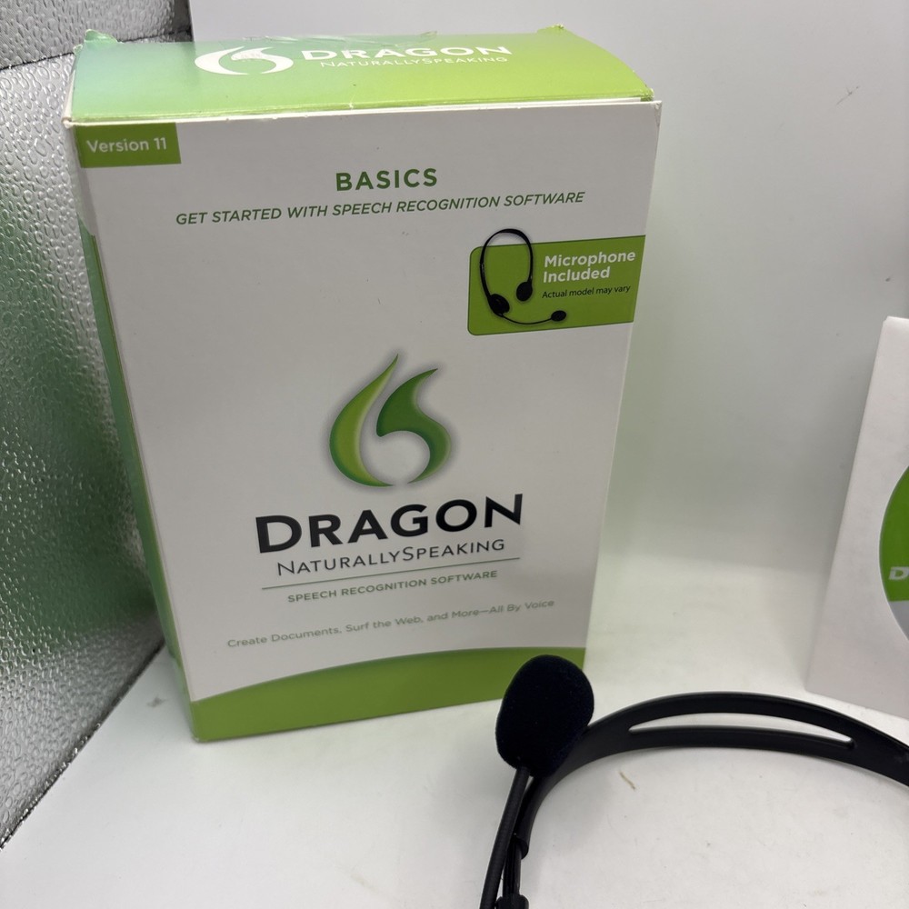 Nuance Dragon Basics NaturallySpeaking 11 Home Speech Recognition Software Micro