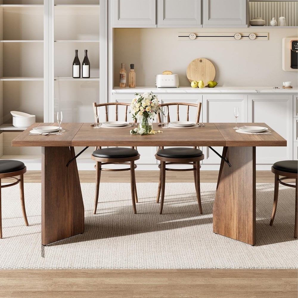1 P2/Pb 30Mm False Thick Panel/ Double-Sided Triamine Dining Table-Iron Foot 3