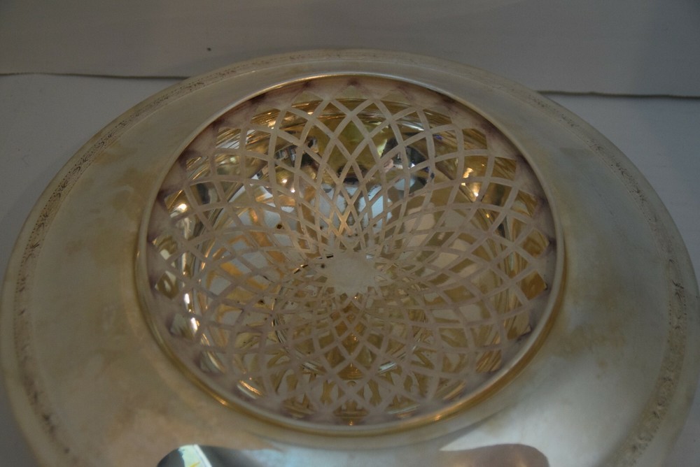 EPNS 809 Serving Bowl With Lattice Lid Silver