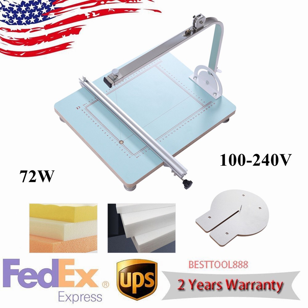 72W Hot Wire Foam Cutter Working Table Tool Sponge Styrofoam Cutting Machine New