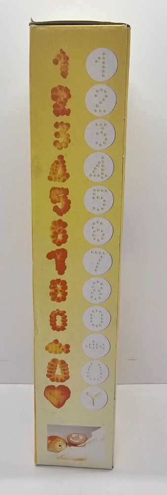 Cookie Press Set Hand-Held with 6 Nozzles and 24 Decorating Discs