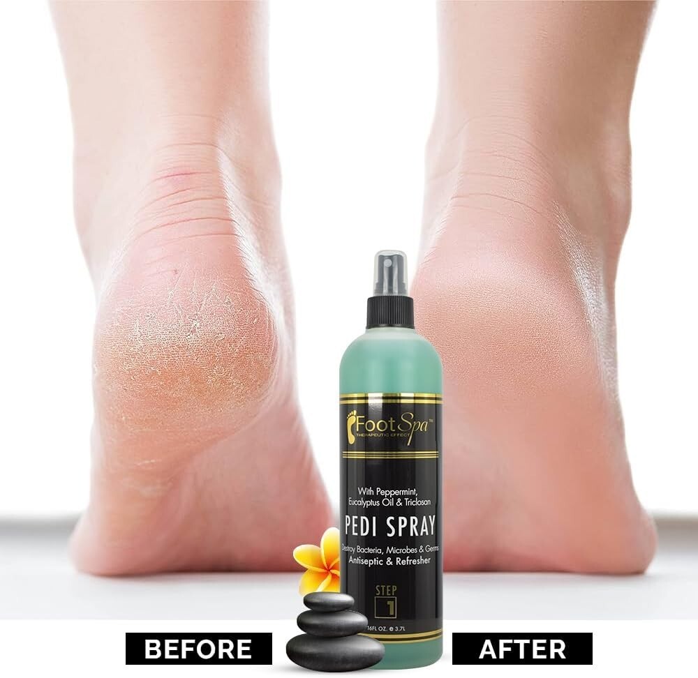 Foot Spa Pedi Spray Antiseptic Mint & Eucalyptus 16oz