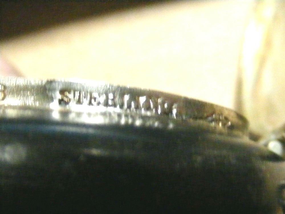 Vtg. Sterling Silver Monogrammed Snuff/Pill Compact