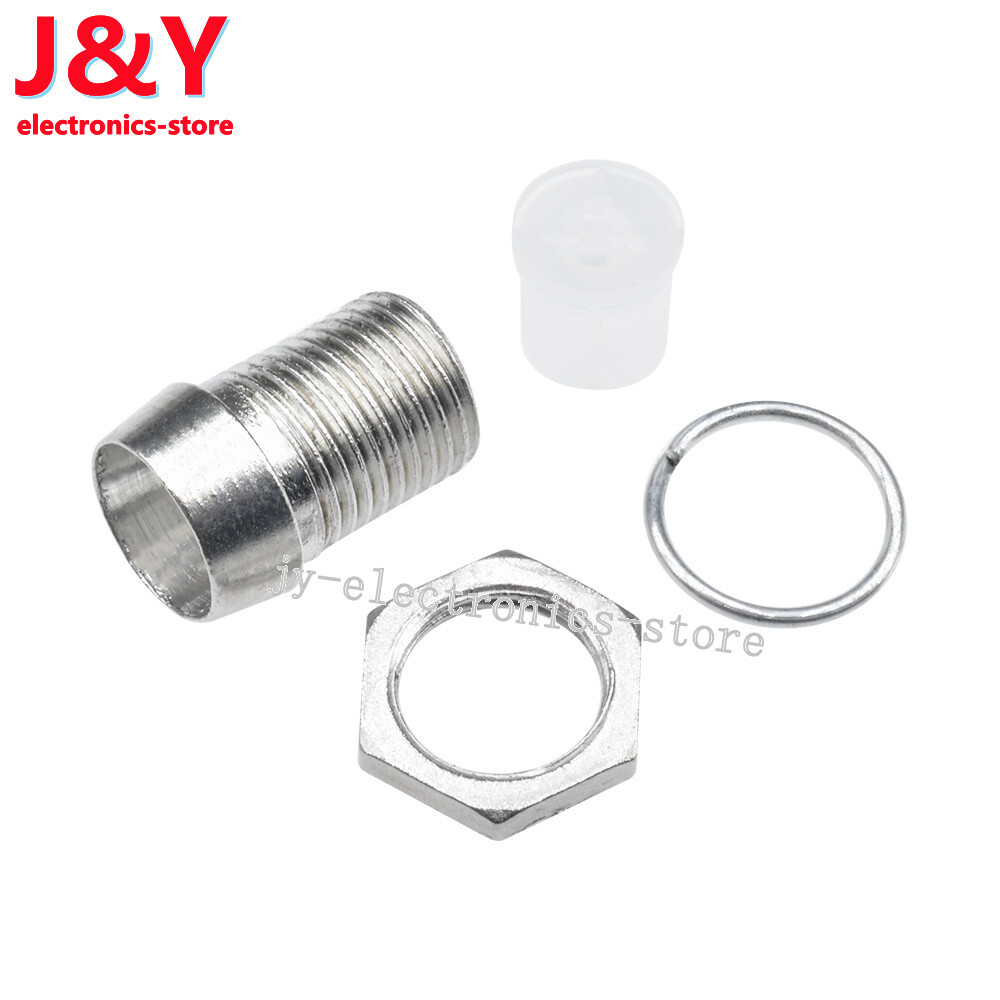 10 x 5MM Chrome Metal Silver Bezel LED Holder Panel Display Mount Base Rubber