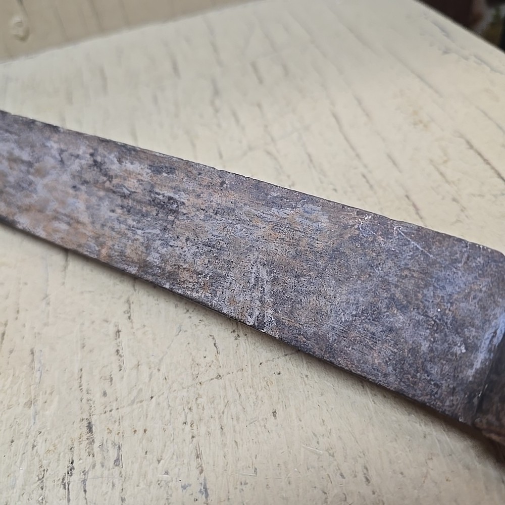 Vintage 18 Inch Hand Tool Hooked Blade Wood Handle Rustic Utility Tool