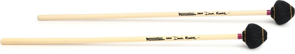 Innovative Percussion DM28 Dan Moore Jazz Vibraphone Mallets - Black Cord -