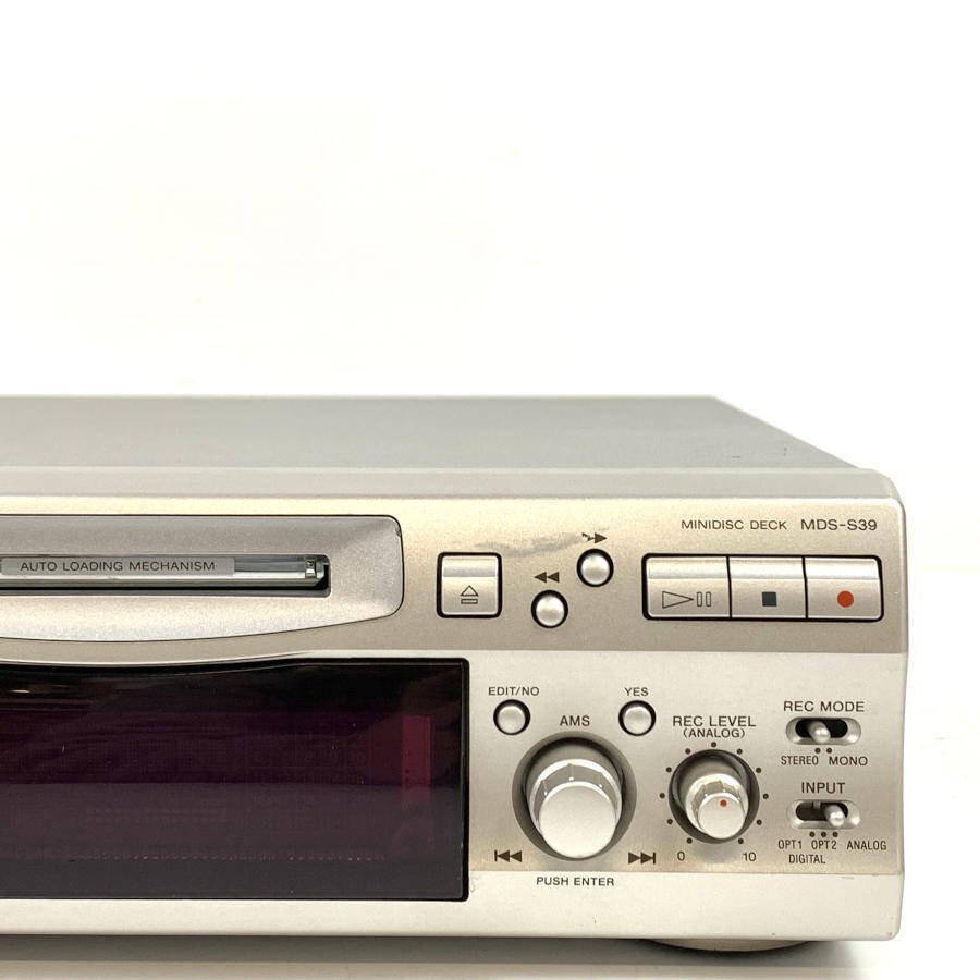 Sony MDS-S39 MiniDisc MD Player Silver Tested Working Compact Disc Recorder