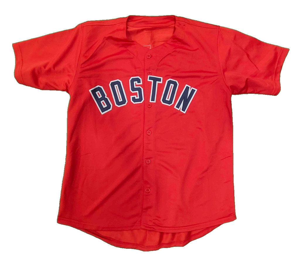DAVID ORTIZ AUTOGRAPHED BOSTON RED SOX RED CUSTOM JERSEY JSA COA