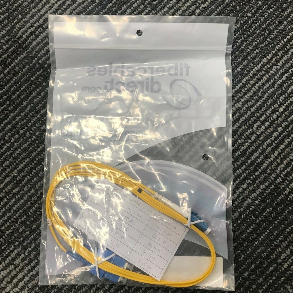 FiberCablesDirect - 1M OS2 LC-SC Patch Cable