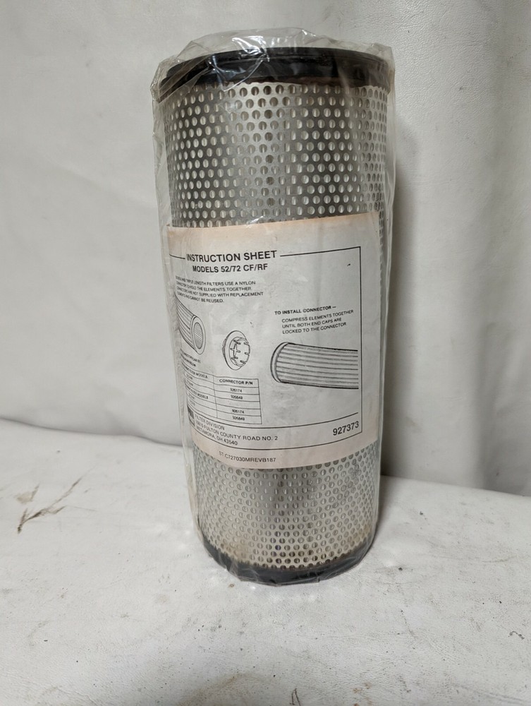 Parker 927373 Hydraulic Filter Element Models 52/72