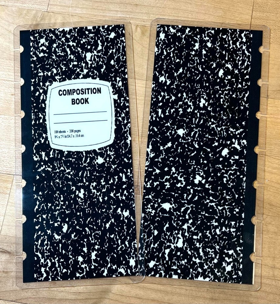 Composition Notebook Cover Set 4 use w Skinny Mini Happy Planner