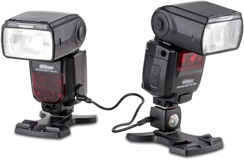 Optical Flash Slave Trigger Hot Shoe Sync Adapter with PC Socket,Optical Sensor