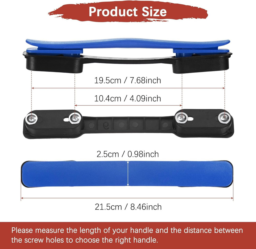Luggage Replacement Handle [2PCS] -Plastic Handle Grip Carry Strap with Screws f