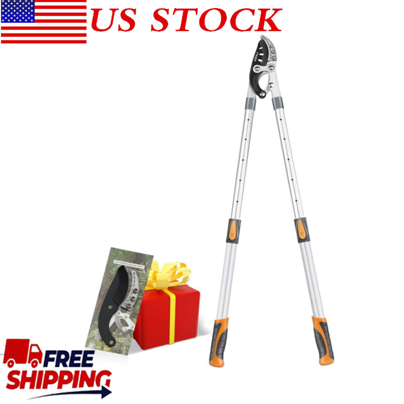 27-41'' Extendable Anvil Loppers Heavy Duty with Compound Action Tree Trimmer US